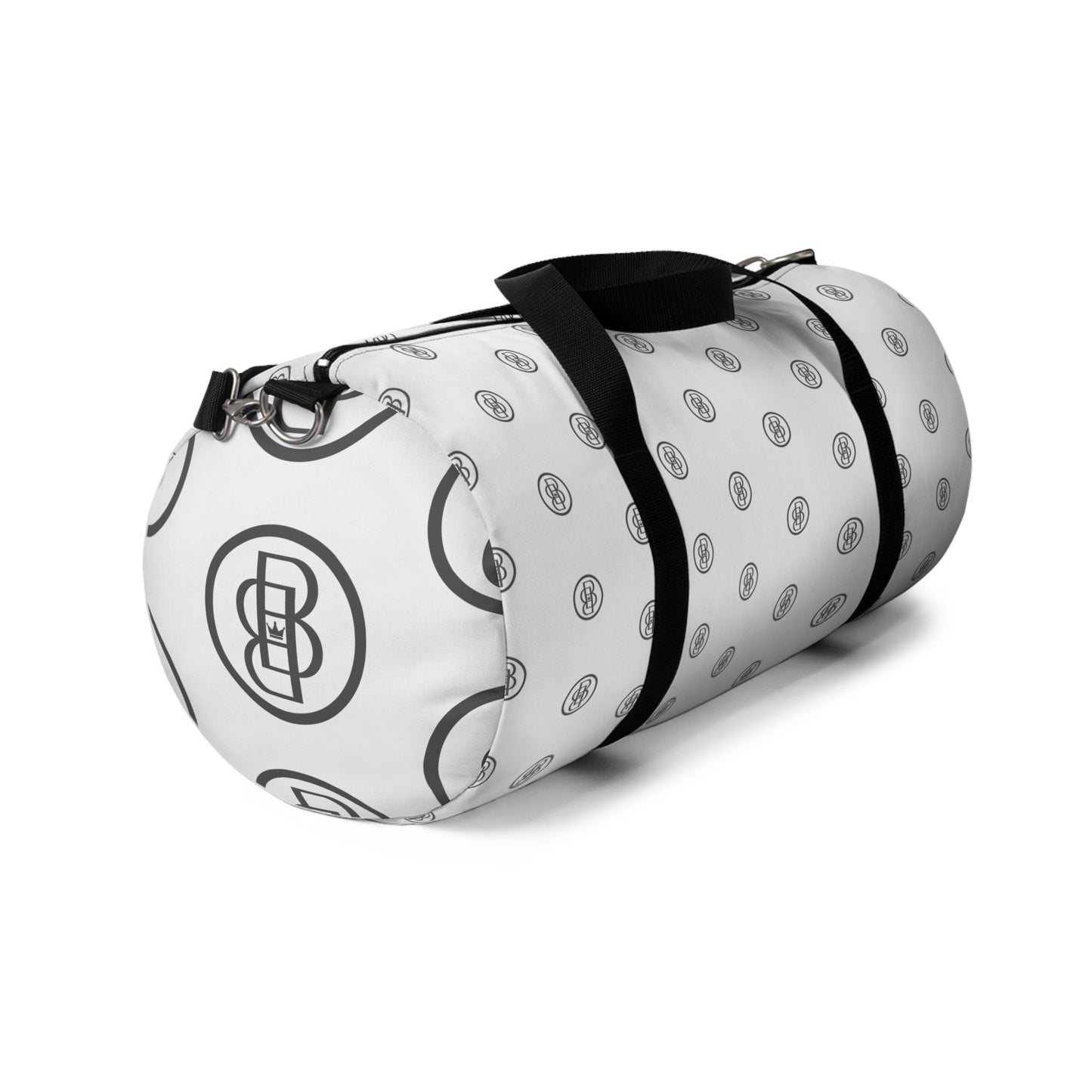 Duffel Bag - White Classic with B Monogram Design
