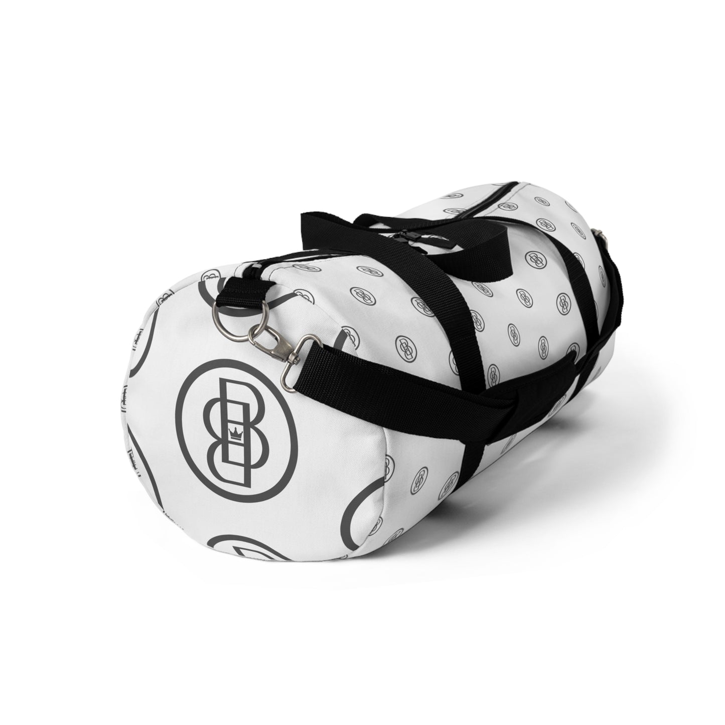 Duffel Bag - White Classic with B Monogram Design