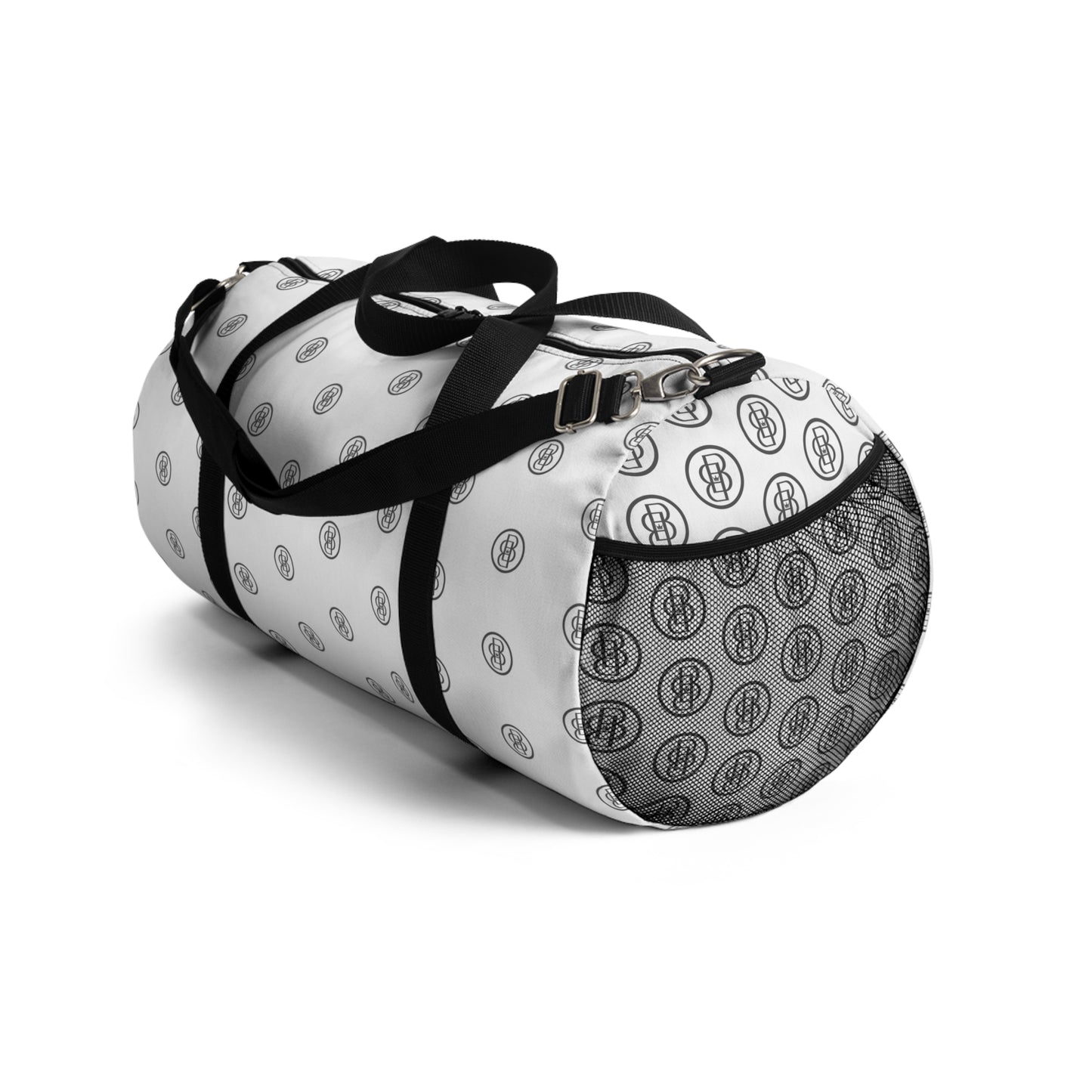 Duffel Bag - White Classic with B Monogram Design