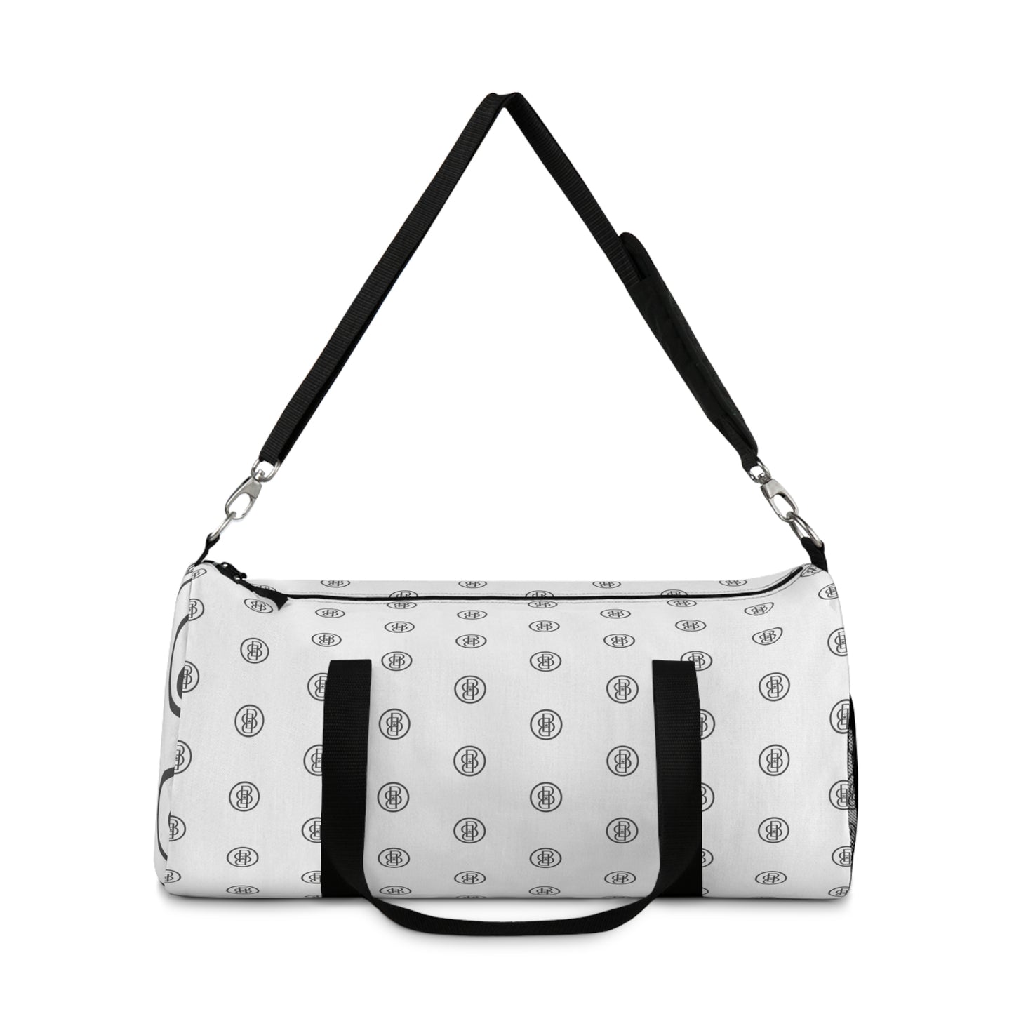 Duffel Bag - White Classic with B Monogram Design