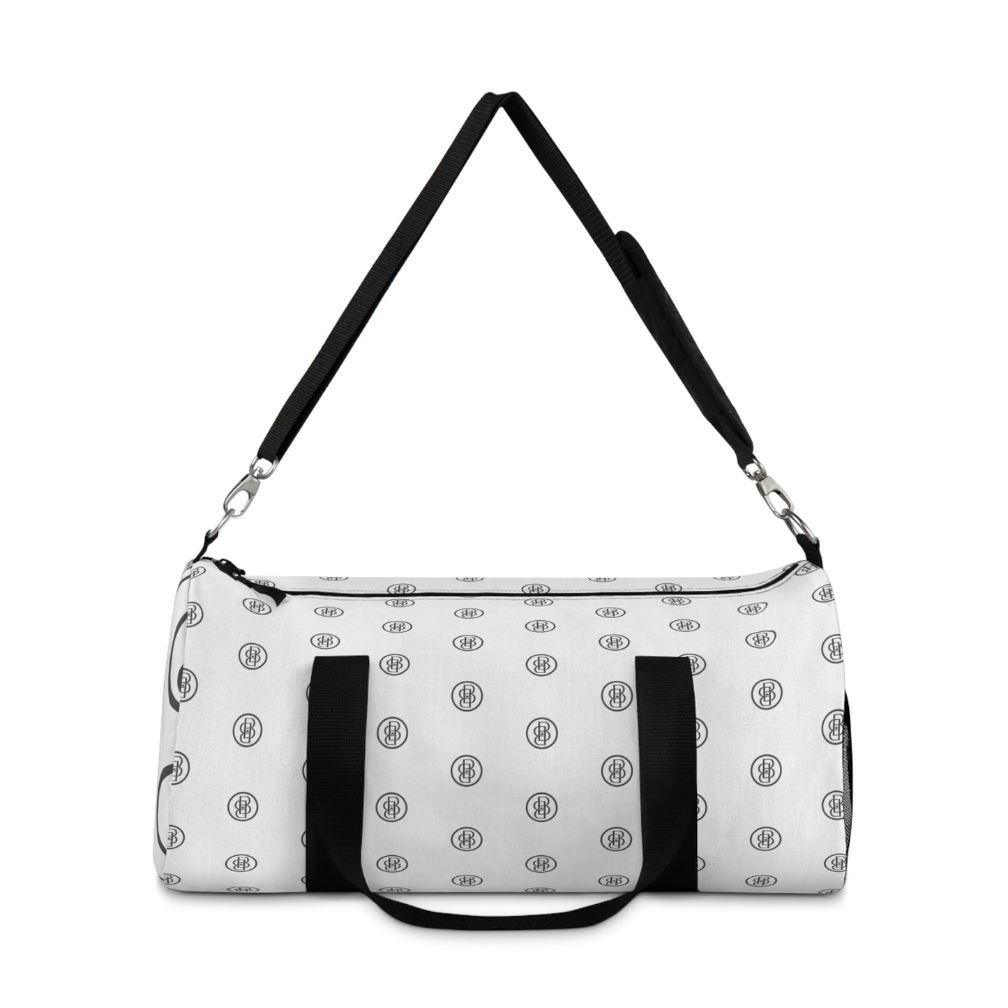 Duffel Bag - White Classic with B Monogram Design